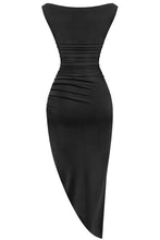 Load image into Gallery viewer, Keyla midi double layered dress - Black
