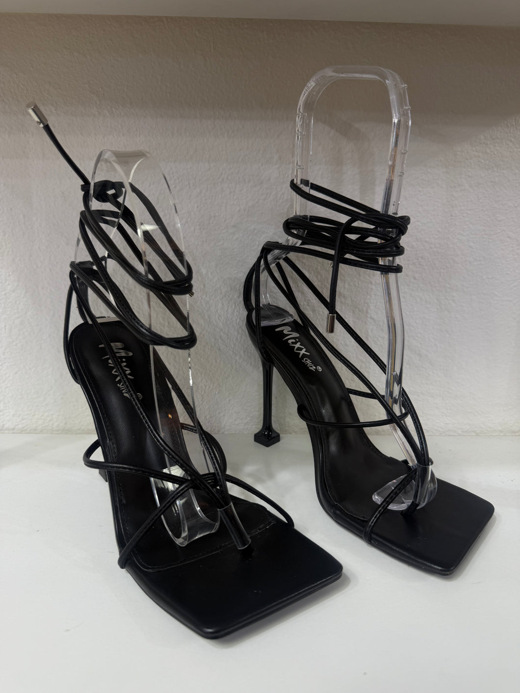 Kylie strappy heels - Black