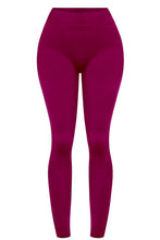 Load image into Gallery viewer, Basic double layered leggings - Burgundy
