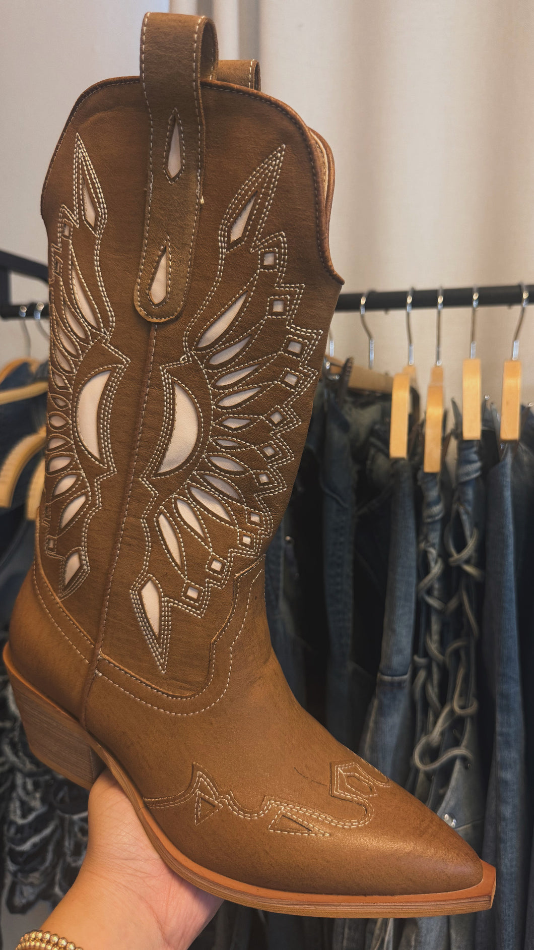 Western boots - Brown