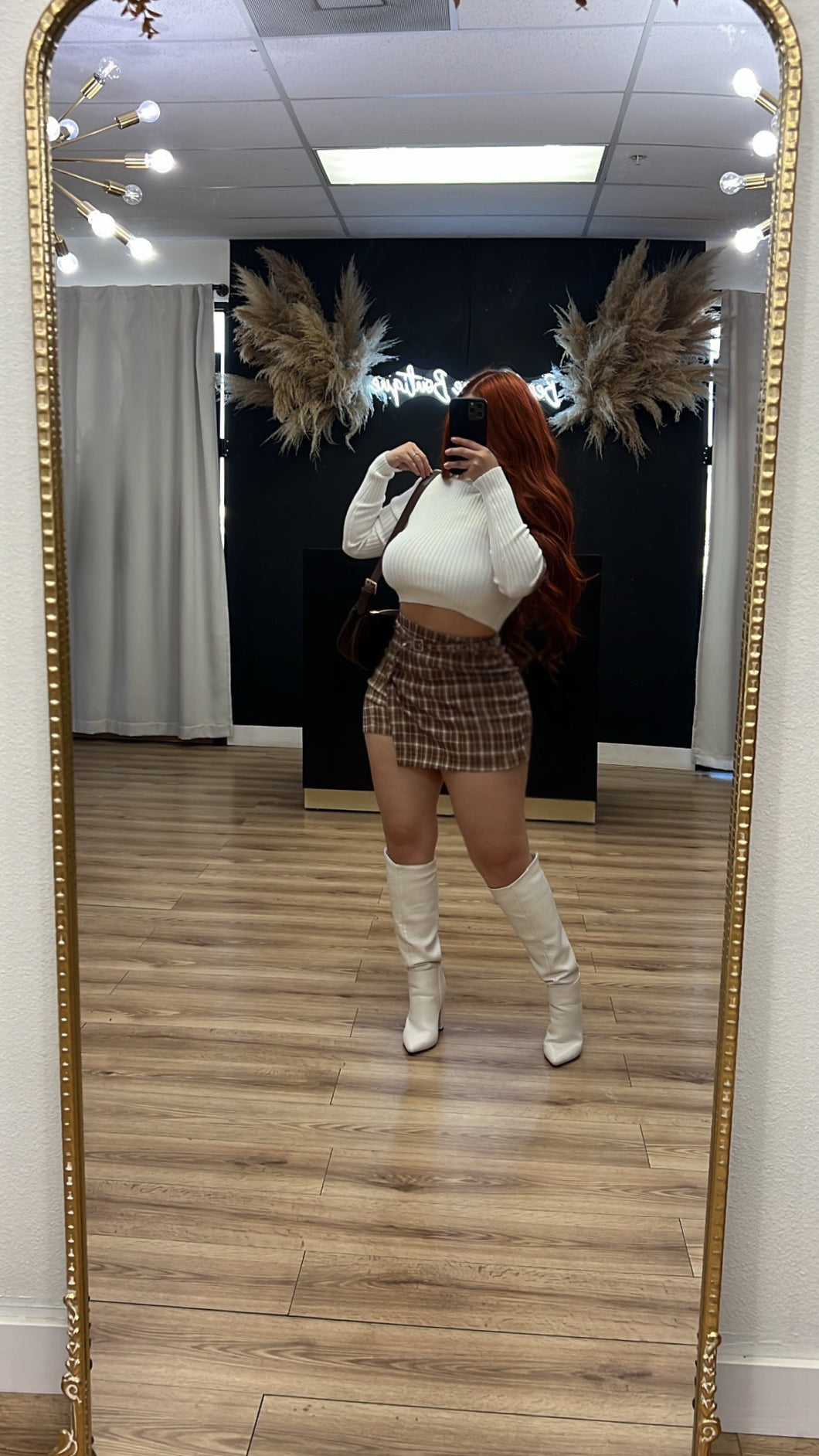 Must have cropped turtleneck top - White