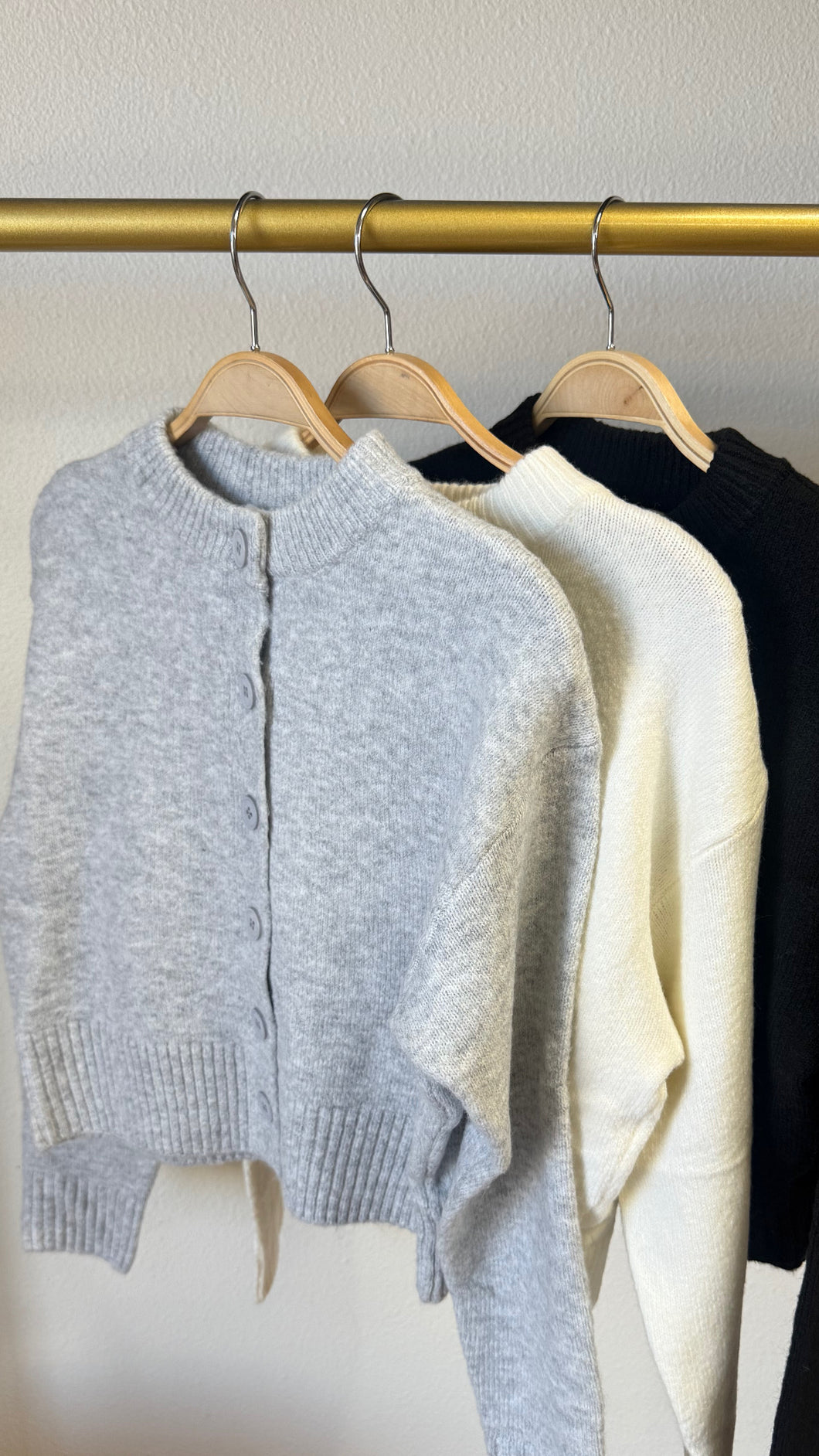 Cozy button up sweater