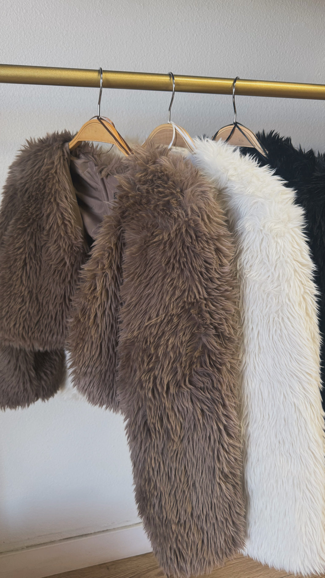 Kaylee fur cropped coat