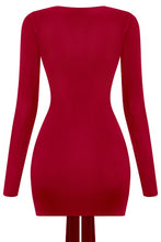 Load image into Gallery viewer, Holiday luxe dress - Dark red
