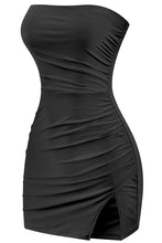 Load image into Gallery viewer, Heartbreaker side slit dress - Black
