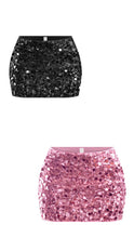 Load image into Gallery viewer, Season sequin skirt - Black
