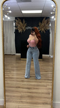 Load image into Gallery viewer, Brenda rhinestone corset top - Pink
