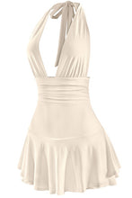 Load image into Gallery viewer, Miley halter dress- nude

