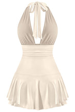 Load image into Gallery viewer, Miley halter dress- nude

