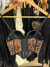 Load image into Gallery viewer, Josie leopard corset -Black
