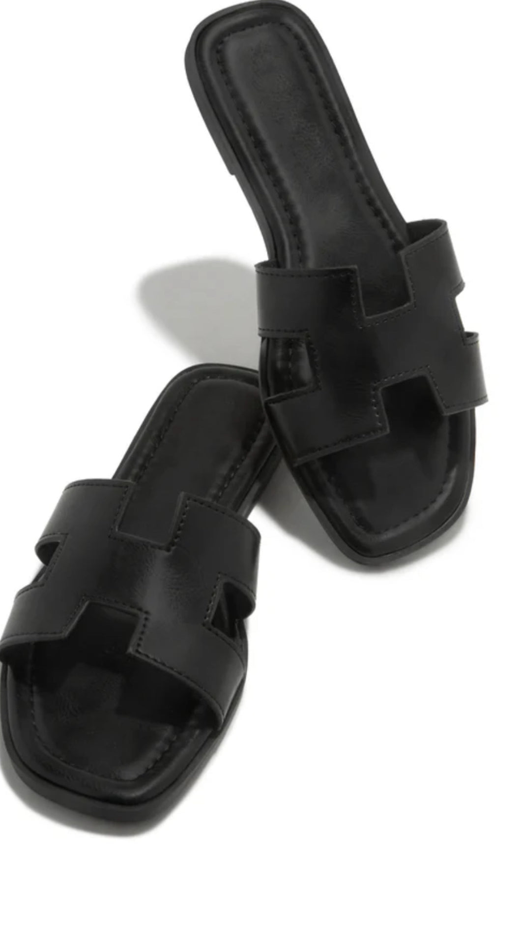 H sandals - Black