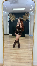 Load image into Gallery viewer, Hot girl lace romper - Brown
