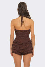 Load image into Gallery viewer, Hot girl lace romper - Brown

