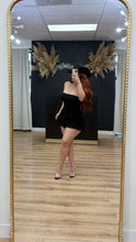 Load image into Gallery viewer, Western heat ruffle dress- Black
