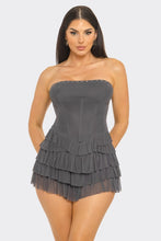 Load image into Gallery viewer, Western heat ruffle dress- Black
