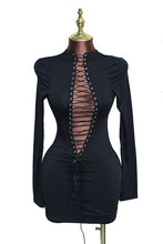 Load image into Gallery viewer, The vixen lace dress - Black

