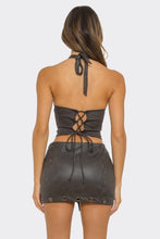 Load image into Gallery viewer, City nights 2pc skirt set- Charcoal
