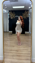 Load image into Gallery viewer, Bianca belt detail dress - Nude
