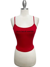 Load image into Gallery viewer, Rich bixtch energy top - red01
