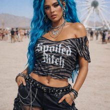 Load image into Gallery viewer, Spoiled top- Black01
