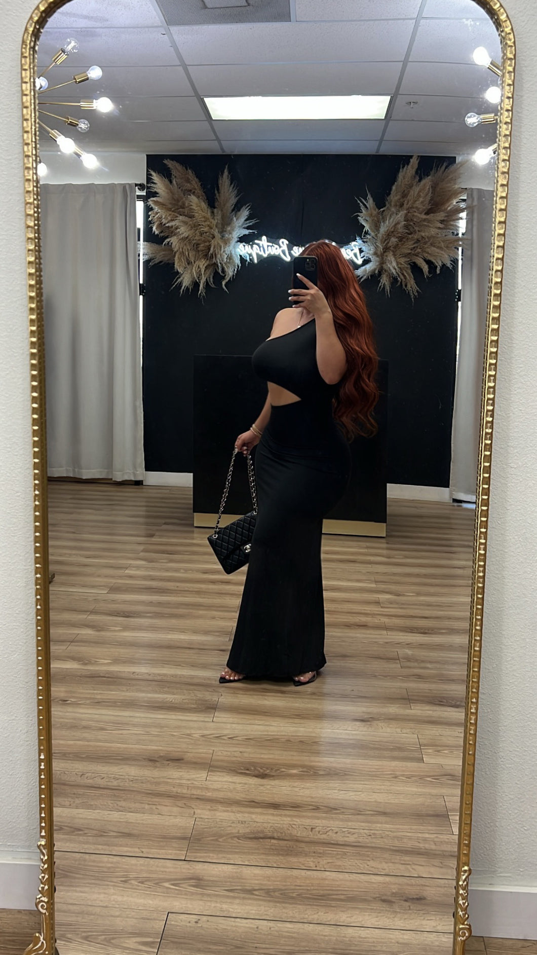 Classy cutout dress - Black