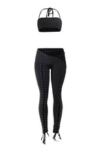Load image into Gallery viewer, Spice it up 2pc pant set - Black
