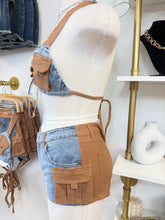 Load image into Gallery viewer, Festival fever denim set - Blue
