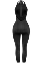 Load image into Gallery viewer, Kenia low back halter jumpsuit - Black
