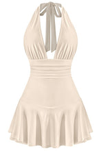 Load image into Gallery viewer, Diana halter open back dress - Stone
